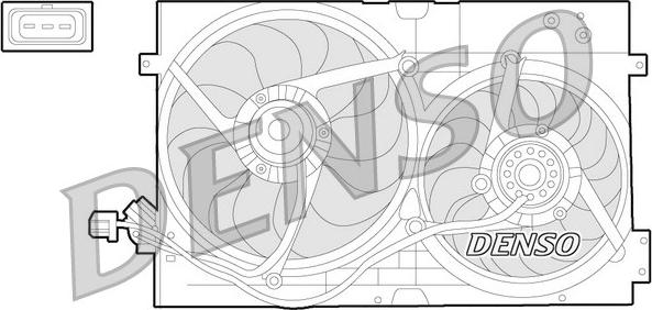 Denso DER32010 - Ventilator, radiator aaoparts.ro