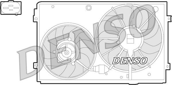Denso DER32011 - Ventilator, radiator aaoparts.ro