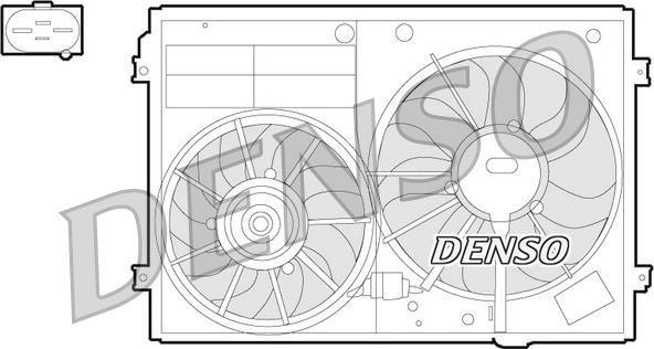 Denso DER32012 - Ventilator, radiator aaoparts.ro