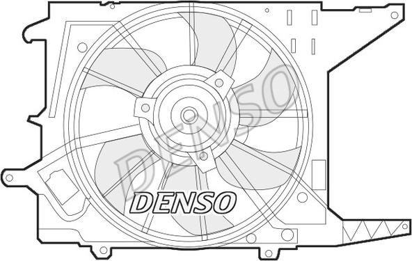 Denso DER37003 - Ventilator, radiator aaoparts.ro
