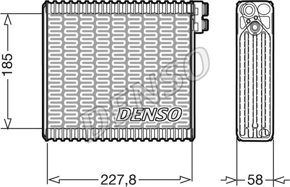 Denso DEV09011 - Evaporator,aer conditionat aaoparts.ro