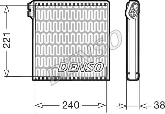 Denso DEV09102 - Evaporator,aer conditionat aaoparts.ro