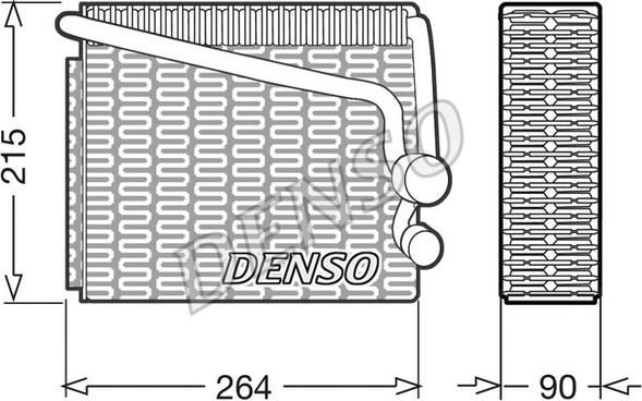 Denso DEV01001 - Evaporator,aer conditionat aaoparts.ro