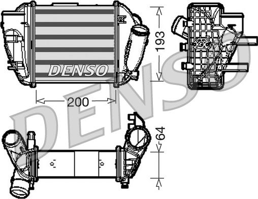 Denso DIT02005 - Intercooler, compresor aaoparts.ro