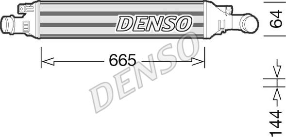 Denso DIT02036 - Intercooler, compresor aaoparts.ro