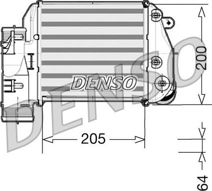 Denso DIT02025 - Intercooler, compresor aaoparts.ro