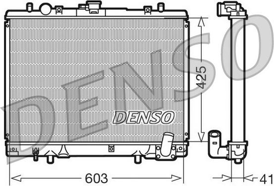 Denso DRM45019 - Radiator, racire motor aaoparts.ro