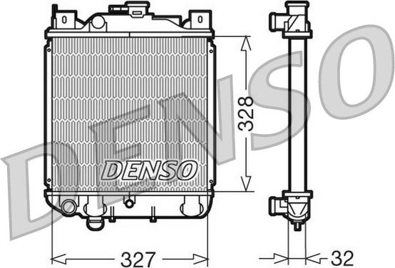 Denso DRM47006 - Radiator, racire motor aaoparts.ro