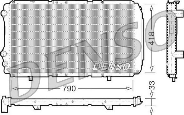 Denso DRM09076 - Radiator, racire motor aaoparts.ro