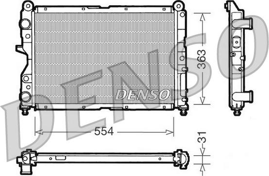 Denso DRM09132 - Radiator, racire motor aaoparts.ro