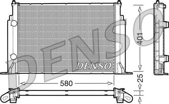 Denso DRM09122 - Radiator, racire motor aaoparts.ro