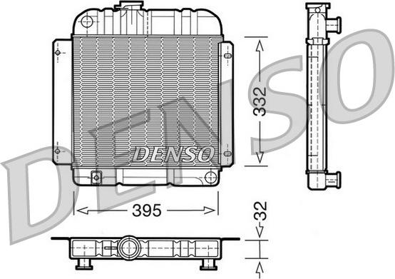 Denso DRM05001 - Radiator, racire motor aaoparts.ro