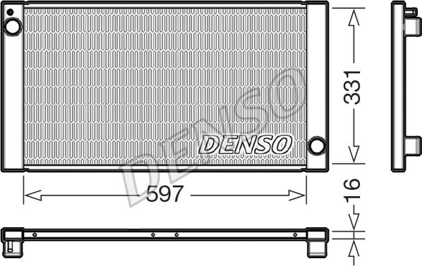 Denso DRM05121 - Radiator, racire motor aaoparts.ro