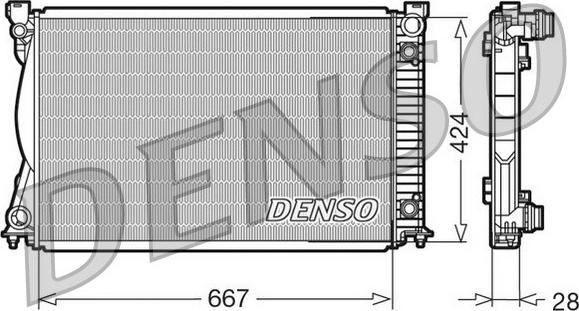 Denso DRM02039 - Radiator, racire motor aaoparts.ro