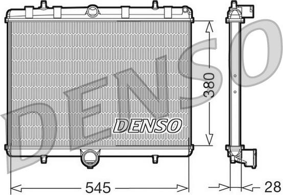 Denso DRM07060 - Radiator, racire motor aaoparts.ro