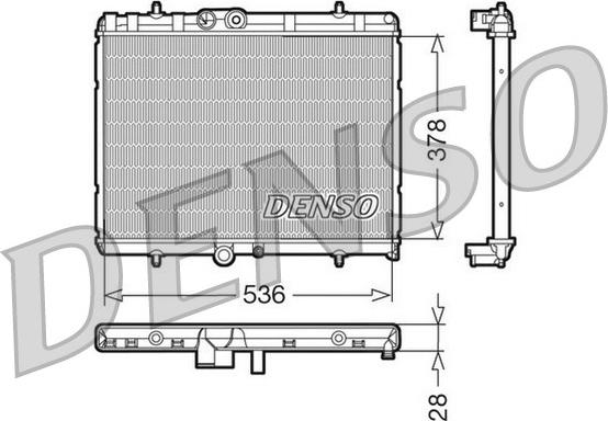 Denso DRM07015 - Radiator, racire motor aaoparts.ro