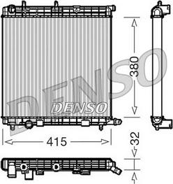 Denso DRM07010 - Radiator, racire motor aaoparts.ro