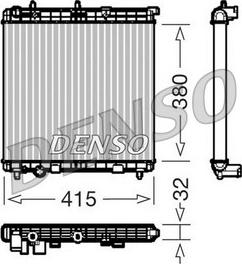 Denso DRM07011 - Radiator, racire motor aaoparts.ro