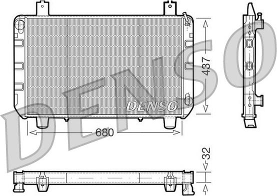 Denso DRM10095 - Radiator, racire motor aaoparts.ro