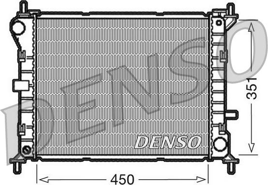 Denso DRM10050 - Radiator, racire motor aaoparts.ro