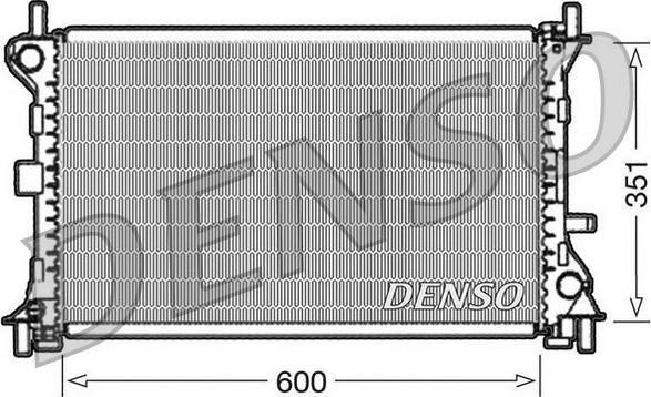 Denso DRM10052 - Radiator, racire motor aaoparts.ro