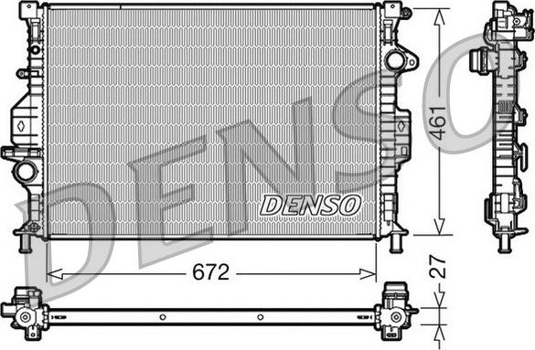 Denso DRM10069 - Radiator, racire motor aaoparts.ro