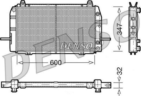 Denso DRM10084 - Radiator, racire motor aaoparts.ro