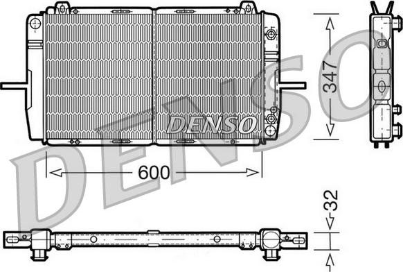 Denso DRM10083 - Radiator, racire motor aaoparts.ro