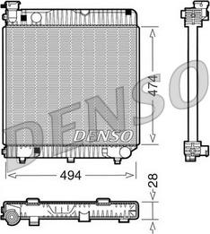 Denso DRM17001 - Radiator, racire motor aaoparts.ro