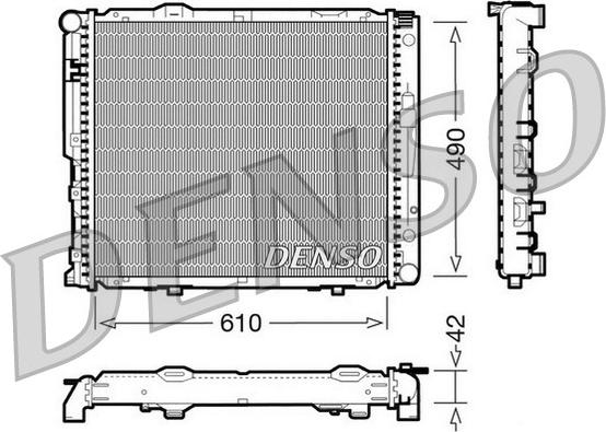 Denso DRM17033 - Radiator, racire motor aaoparts.ro