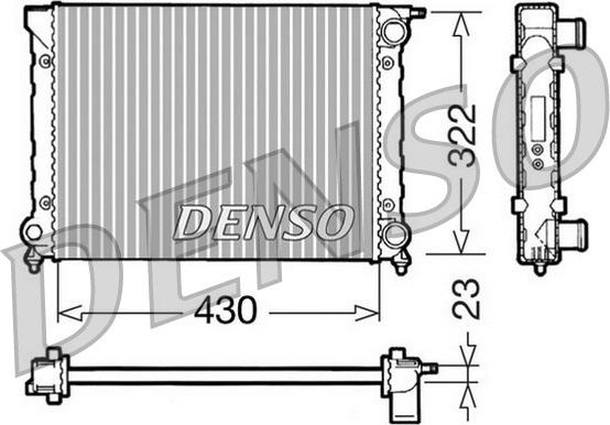 Denso DRM32004 - Radiator, racire motor aaoparts.ro