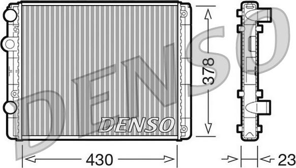 Denso DRM32030 - Radiator, racire motor aaoparts.ro