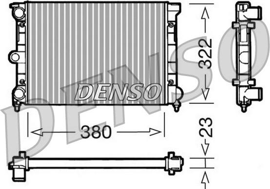 Denso DRM32032 - Radiator, racire motor aaoparts.ro