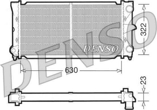 Denso DRM32025 - Radiator, racire motor aaoparts.ro