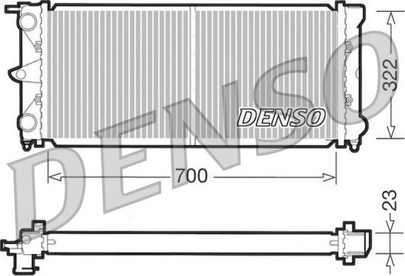 Denso DRM32021 - Radiator, racire motor aaoparts.ro