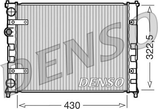 Denso DRM26007 - Radiator, racire motor aaoparts.ro