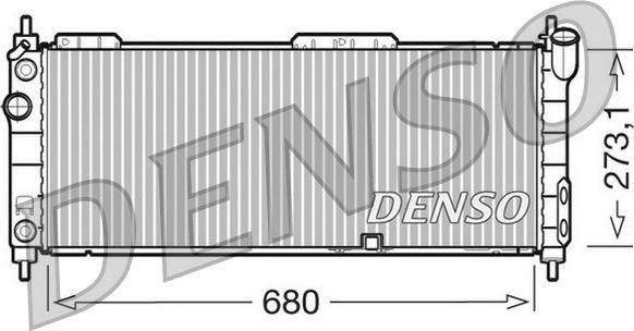 Denso DRM20043 - Radiator, racire motor aaoparts.ro