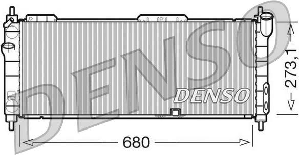 Denso DRM20042 - Radiator, racire motor aaoparts.ro