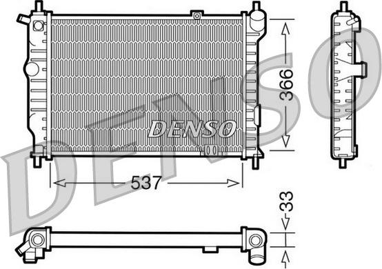 Denso DRM20010 - Radiator, racire motor aaoparts.ro