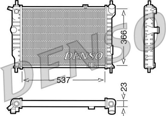 Denso DRM20011 - Radiator, racire motor aaoparts.ro