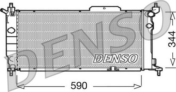 Denso DRM20013 - Radiator, racire motor aaoparts.ro