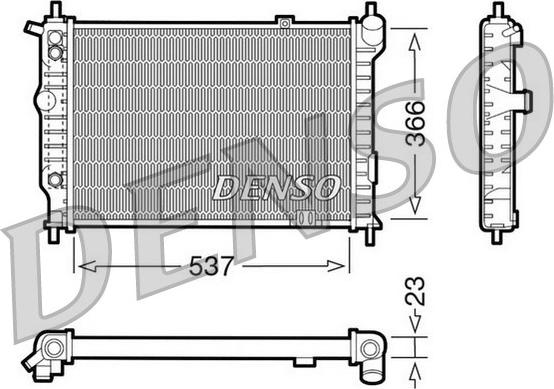 Denso DRM20012 - Radiator, racire motor aaoparts.ro