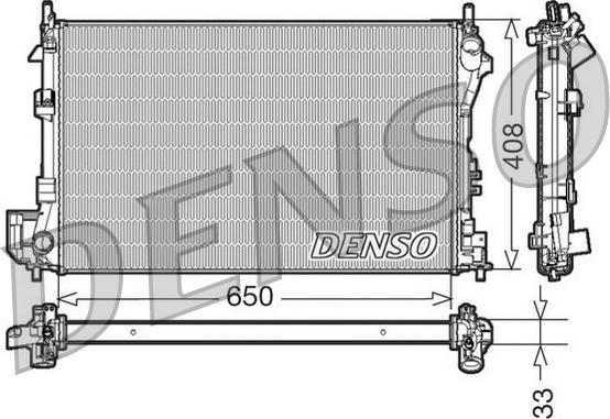 Denso DRM20087 - Radiator, racire motor aaoparts.ro