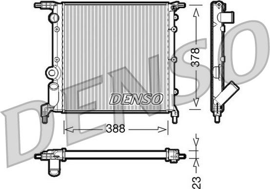 Denso DRM23006 - Radiator, racire motor aaoparts.ro