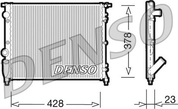 Denso DRM23001 - Radiator, racire motor aaoparts.ro