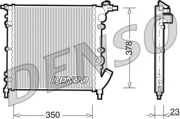 Denso DRM23003 - Radiator, racire motor aaoparts.ro