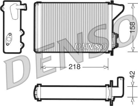 Denso DRR09040 - Schimbator caldura, incalzire habitaclu aaoparts.ro