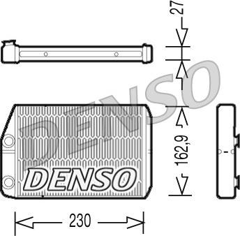 Denso DRR09034 - Schimbator caldura, incalzire habitaclu aaoparts.ro