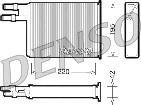 Denso DRR09031 - Schimbator caldura, incalzire habitaclu aaoparts.ro