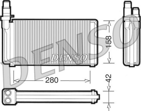 Denso DRR09020 - Schimbator caldura, incalzire habitaclu aaoparts.ro